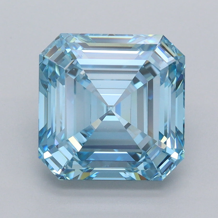 3.08 Carat Asscher Shaped, Ideal Cut, VVS1 Clarity, IGI Certified Lab Grown Diamond
