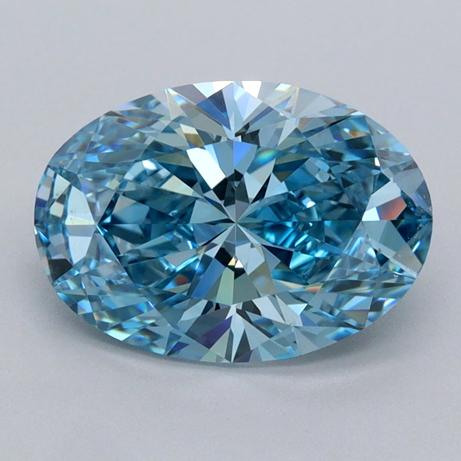 2.55 Carat Oval Shaped, Ideal Cut, VVS1 Clarity, IGI Certified Lab Grown Diamond