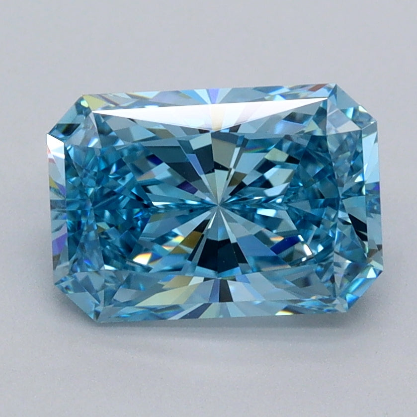 2.04 Carat Radiant Shaped, Excellent Cut, VVS2 Clarity, IGI Certified Lab Grown Diamond