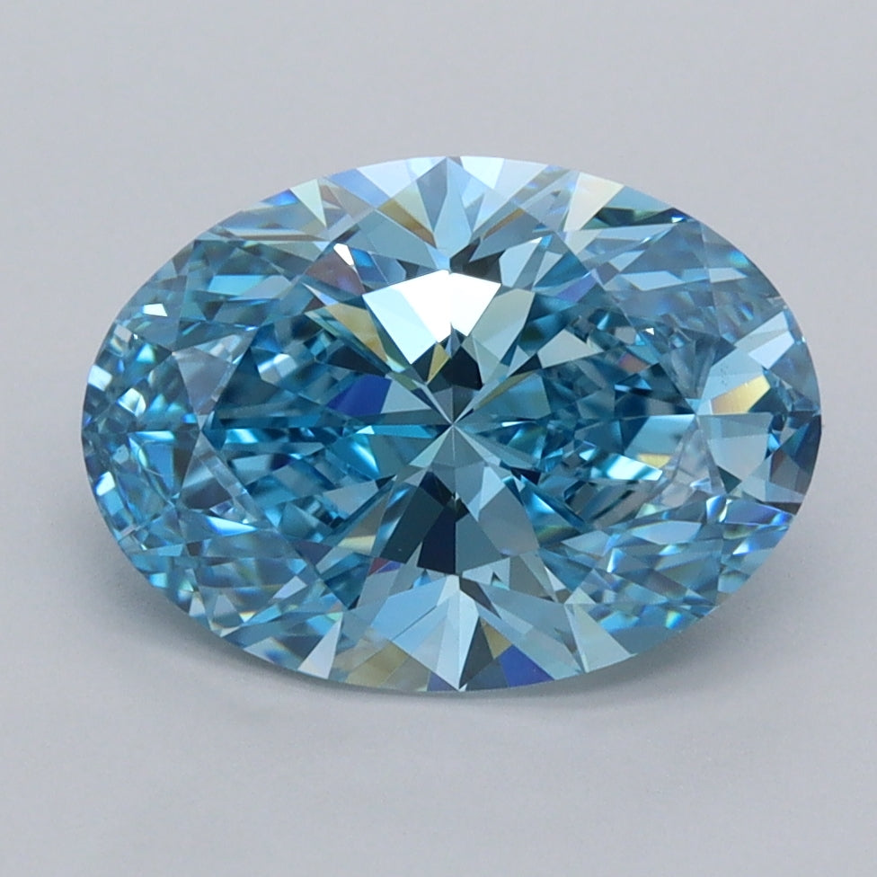 2.70 Carat Oval Shaped, Ideal Cut, VS1 Clarity, IGI Certified Lab Grown Diamond