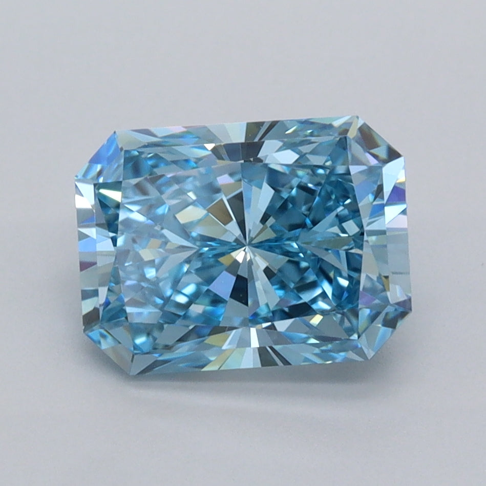 2.04 Carat Radiant Shaped, Ideal Cut, VVS1 Clarity, IGI Certified Lab Grown Diamond