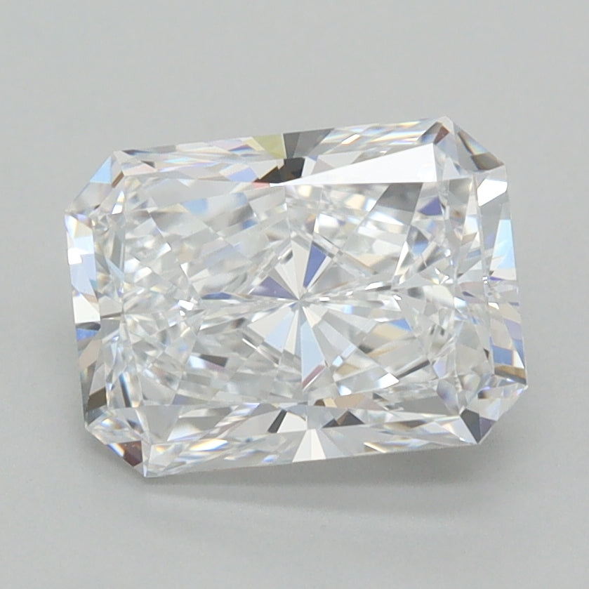 2.02 Carat Radiant Shaped, Ideal Cut, D Color, VVS1 Clarity, IGI Certified Lab Grown Diamond