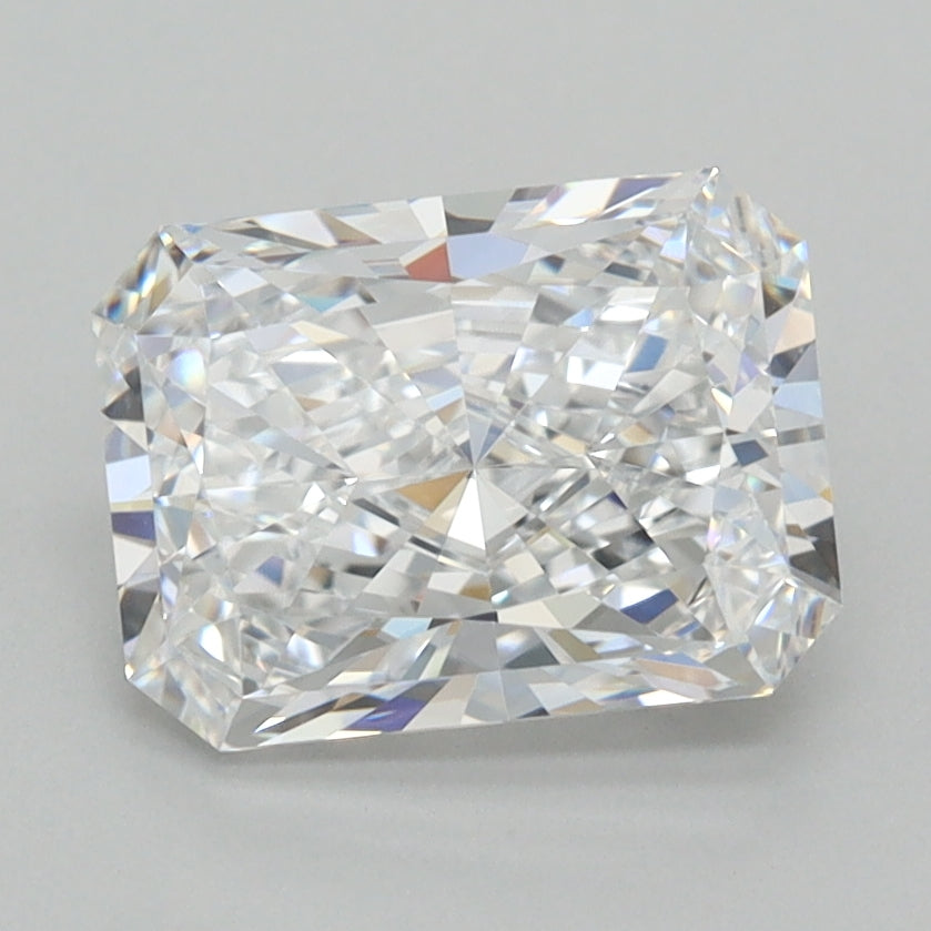 2.03 Carat Radiant Shaped, Ideal Cut, D Color, VVS1 Clarity, IGI Certified Lab Grown Diamond