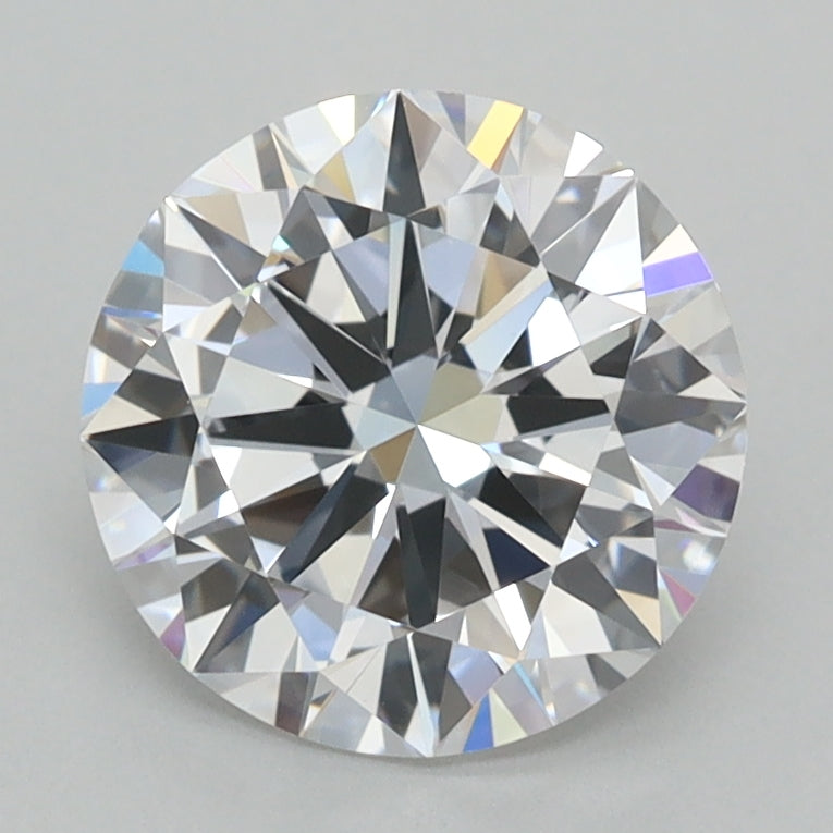 2.01 Carat Round Shaped, Excellent Cut, D Color, VVS1 Clarity, IGI Certified Lab Grown Diamond