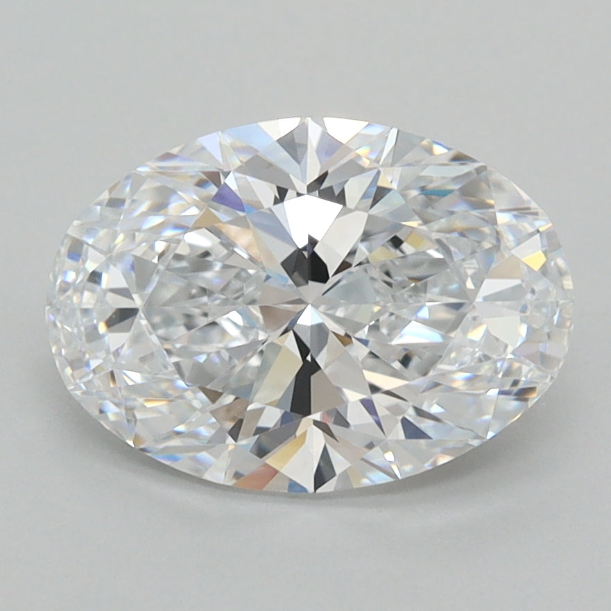2.11 Carat Oval Shaped, Ideal Cut, D Color, VVS1 Clarity, IGI Certified Lab Grown Diamond