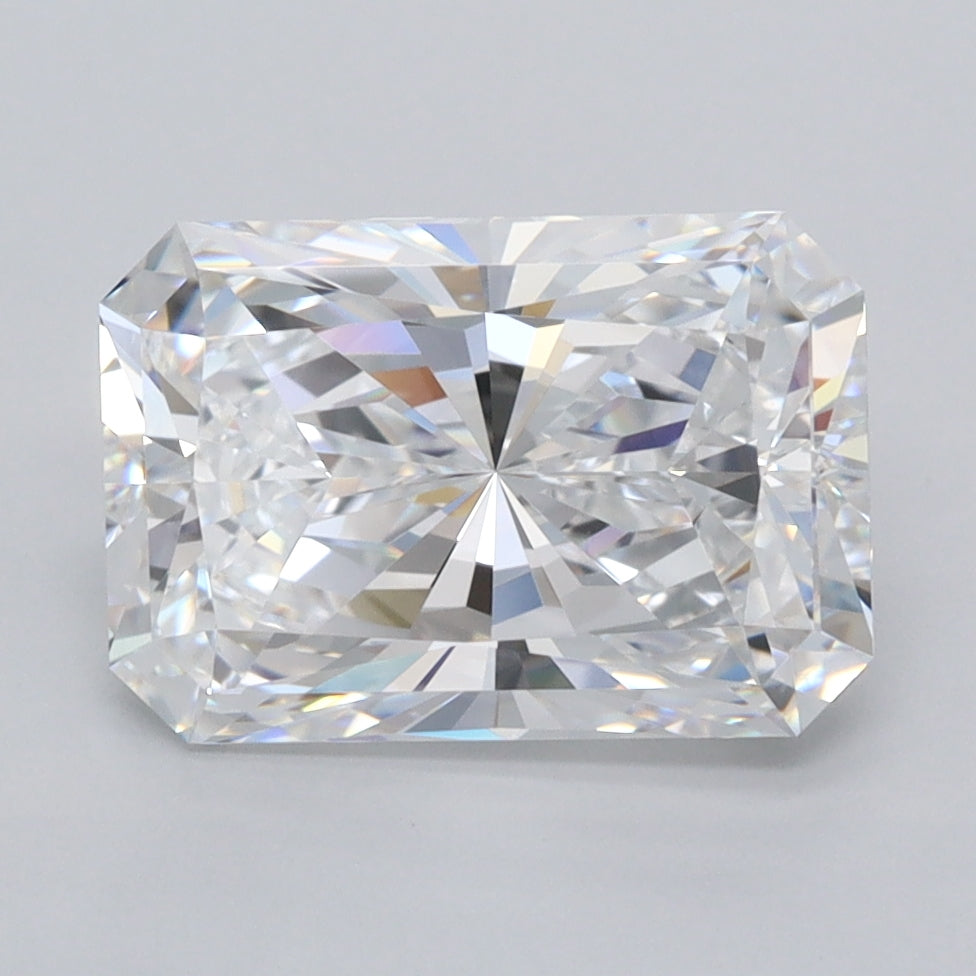 3.36 Carat Radiant Shaped, Excellent Cut, D Color, VVS1 Clarity, IGI Certified Lab Grown Diamond