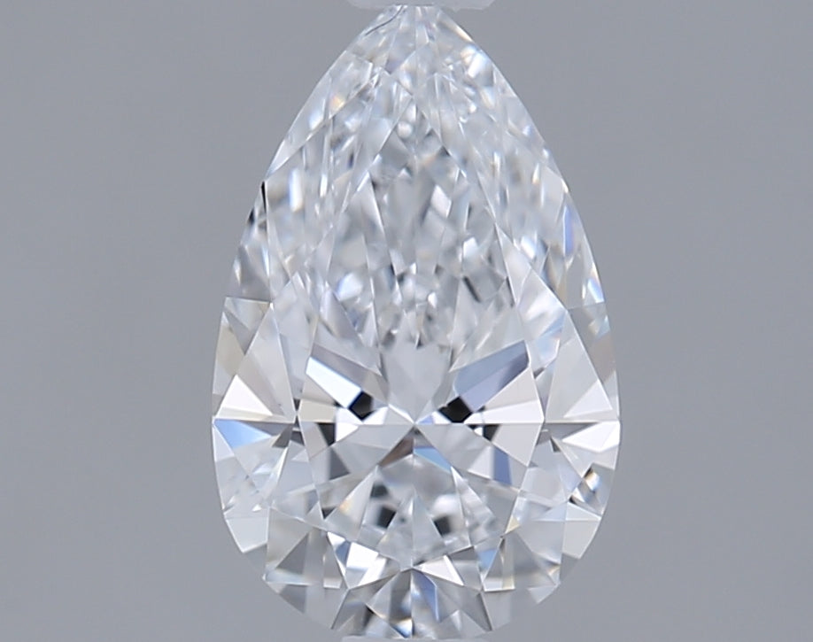 1.00 Carat Pear Shaped, Ideal Cut, D Color, VVS2 Clarity, IGI Certified Lab Grown Diamond
