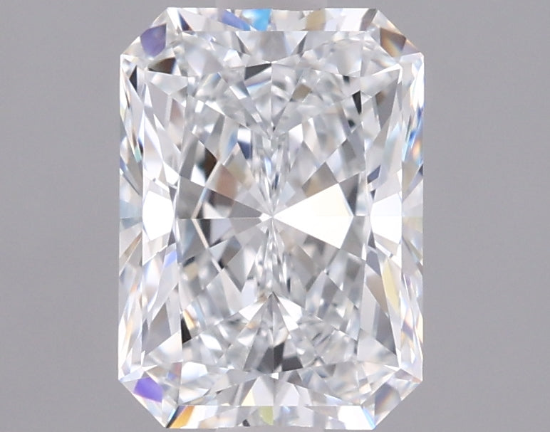 1.55 Carat Radiant Shaped, Excellent Cut, E Color, VVS1 Clarity, IGI Certified Lab Grown Diamond