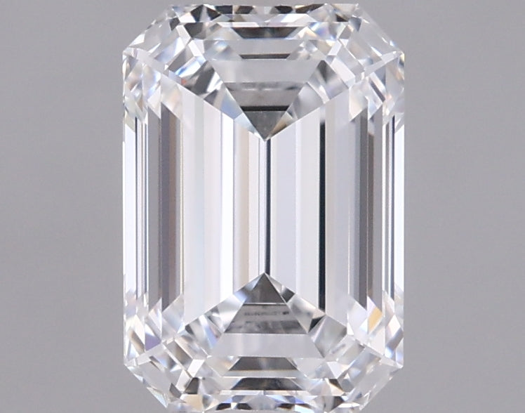 1.53 Carat Emerald Shaped, Ideal Cut, D Color, VVS1 Clarity, IGI Certified Lab Grown Diamond