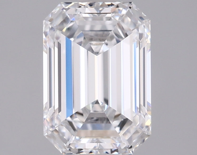 1.74 Carat Emerald Shaped, Ideal Cut, D Color, VVS2 Clarity, IGI Certified Lab Grown Diamond