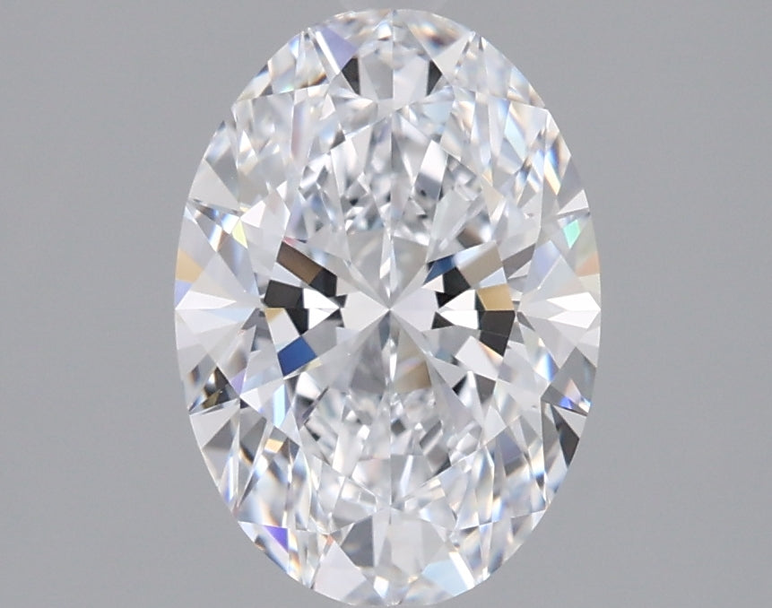 1.59 Carat Oval Shaped, Ideal Cut, D Color, VVS1 Clarity, IGI Certified Lab Grown Diamond