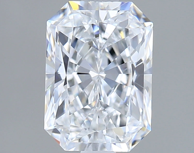1.53 Carat Radiant Shaped, Ideal Cut, D Color, VVS1 Clarity, IGI Certified Lab Grown Diamond
