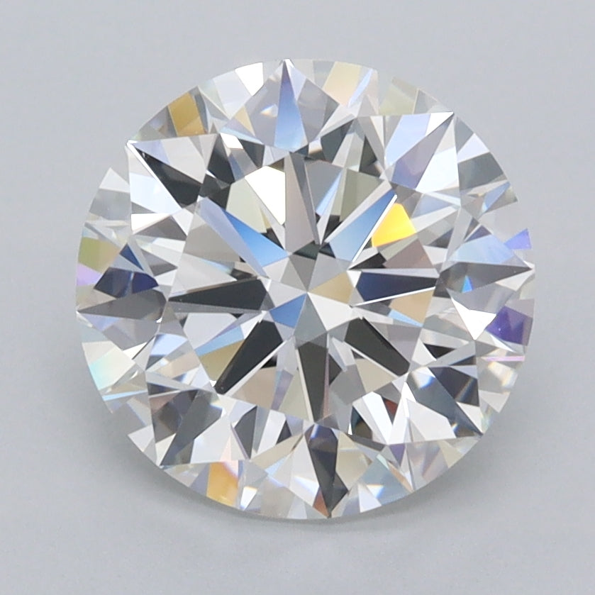 2.50 Carat Round Shaped, Ideal Cut, D Color, VVS1 Clarity, IGI Certified Lab Grown Diamond