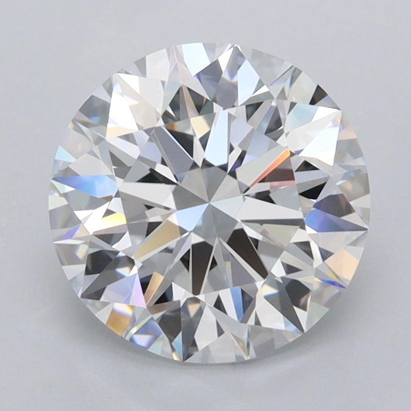 2.55 Carat Round Shaped, Ideal Cut, D Color, VVS1 Clarity, IGI Certified Lab Grown Diamond