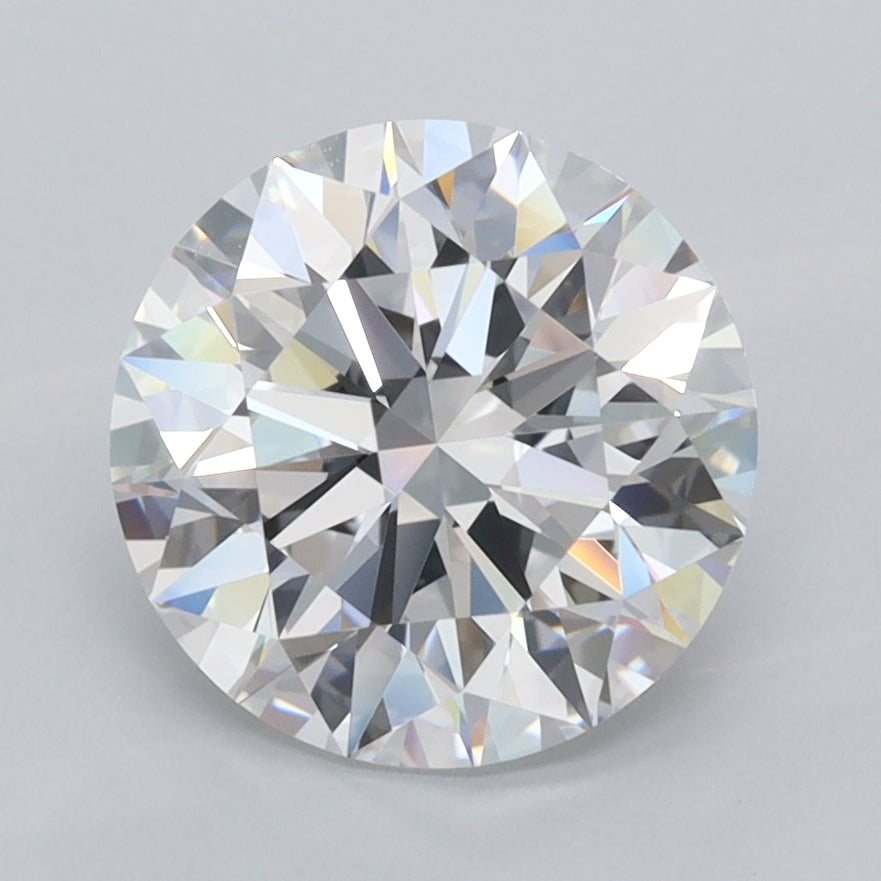 2.57 Carat Round Shaped, Ideal Cut, D Color, VVS1 Clarity, IGI Certified Lab Grown Diamond