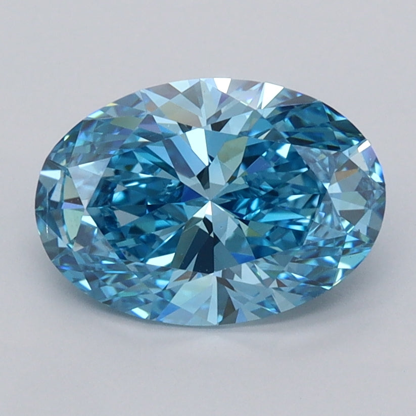 1.76 Carat Oval Shaped, Ideal Cut, VS2 Clarity, IGI Certified Lab Grown Diamond