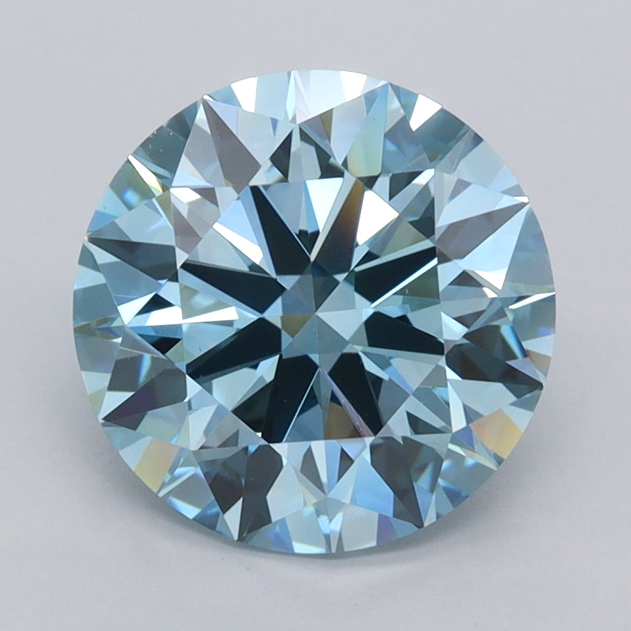 3.00 Carat Round Shaped, Ideal Cut, VS1 Clarity, IGI Certified Lab Grown Diamond