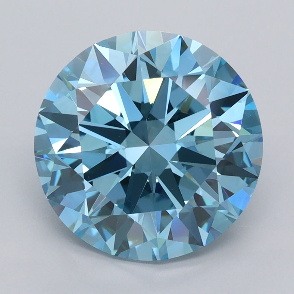 4.00 Carat Round Shaped, Excellent Cut, VS1 Clarity, IGI Certified Lab Grown Diamond