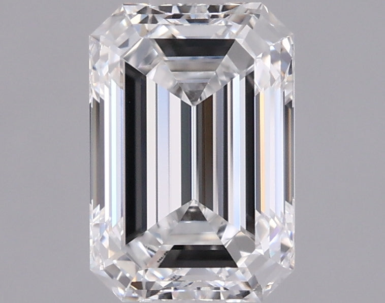 1.50 Carat Emerald Shaped, Ideal Cut, D Color, VVS1 Clarity, IGI Certified Lab Grown Diamond