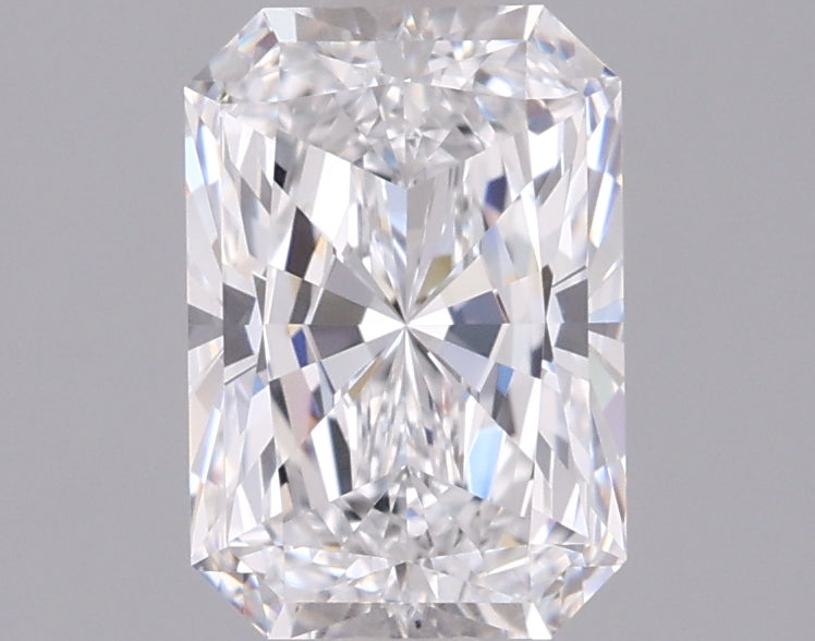 1.53 Carat Radiant Shaped, Ideal Cut, D Color, VVS2 Clarity, IGI Certified Lab Grown Diamond