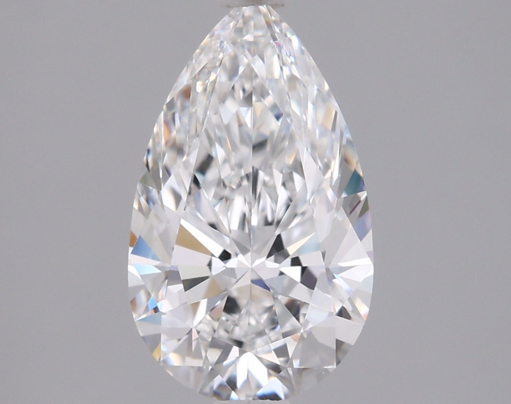 1.53 Carat Pear Shaped, Ideal Cut, D Color, VVS1 Clarity, IGI Certified Lab Grown Diamond