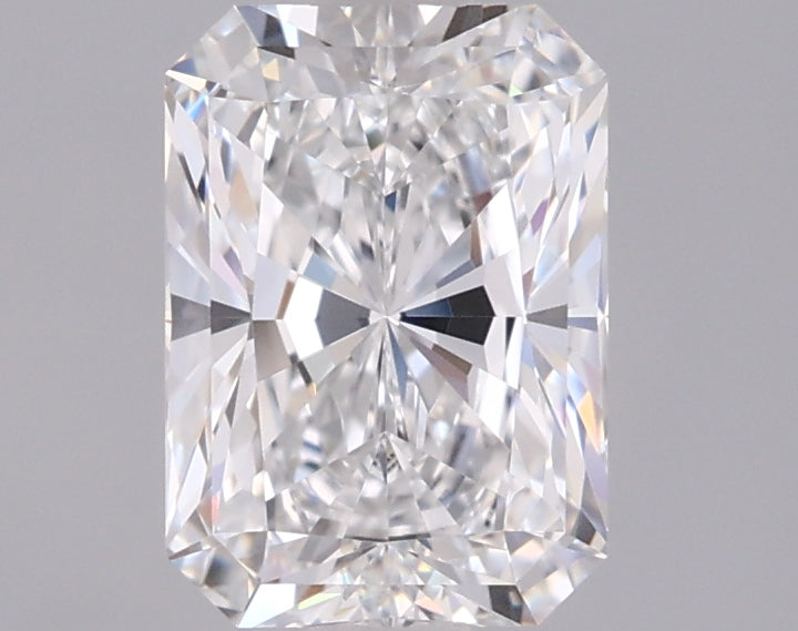 1.54 Carat Radiant Shaped, Excellent Cut, D Color, VVS2 Clarity, IGI Certified Lab Grown Diamond