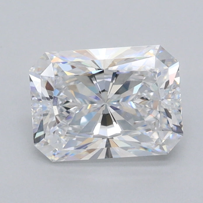 1.06 Carat Radiant Shaped, Excellent Cut, D Color, FL Clarity, IGI Certified Lab Grown Diamond