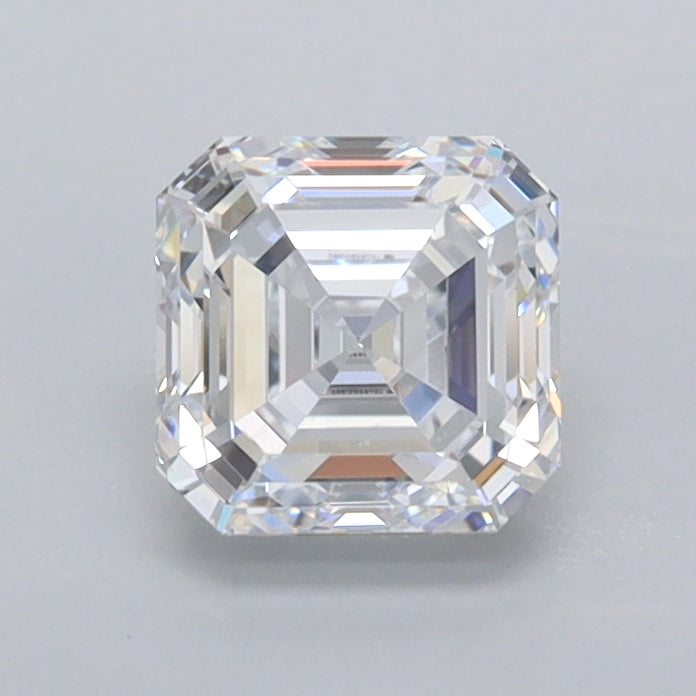 1.02 Carat Asscher Shaped, Ideal Cut, D Color, VVS2 Clarity, IGI Certified Lab Grown Diamond
