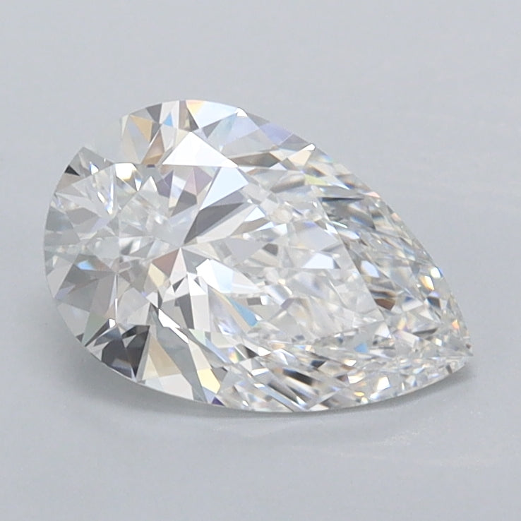 1.00 Carat Pear Shaped, Excellent Cut, D Color, VVS1 Clarity, IGI Certified Lab Grown Diamond