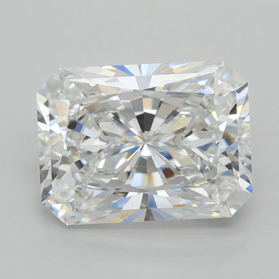 2.54 Carat Radiant Shaped, Ideal Cut, D Color, VVS1 Clarity, IGI Certified Lab Grown Diamond