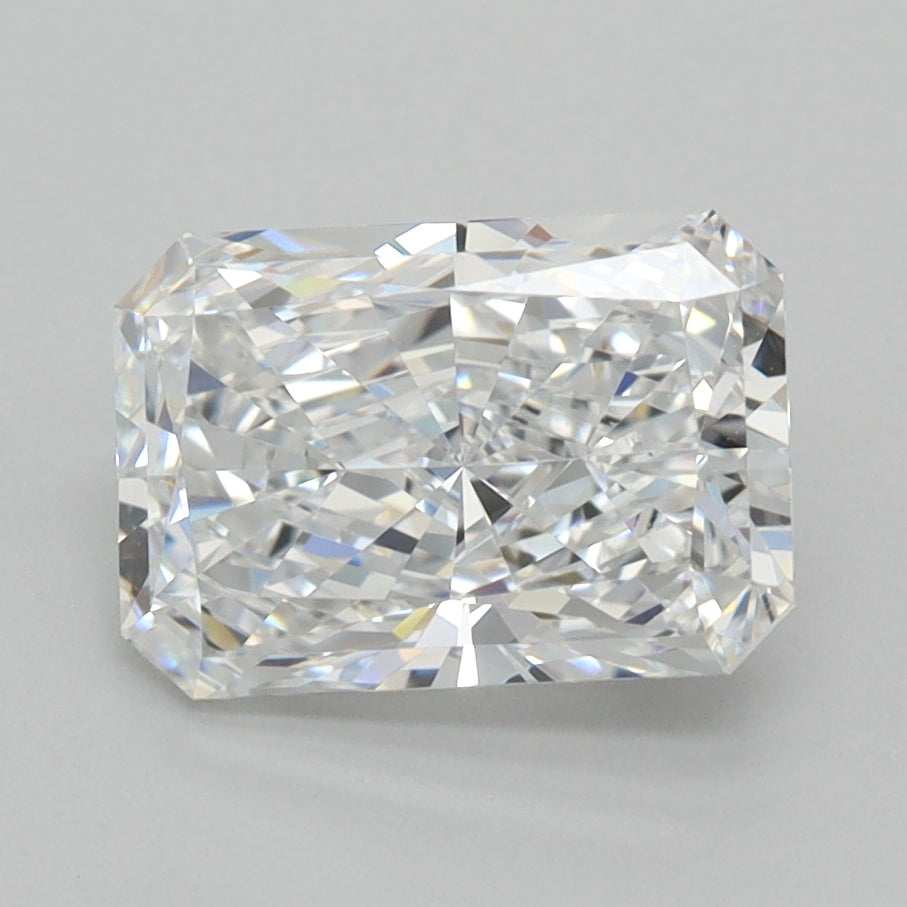 2.04 Carat Radiant Shaped, Ideal Cut, D Color, VVS1 Clarity, IGI Certified Lab Grown Diamond