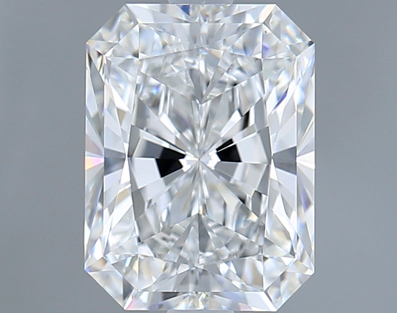 2.56 Carat Radiant Shaped, Ideal Cut, E Color, VVS1 Clarity, IGI Certified Lab Grown Diamond