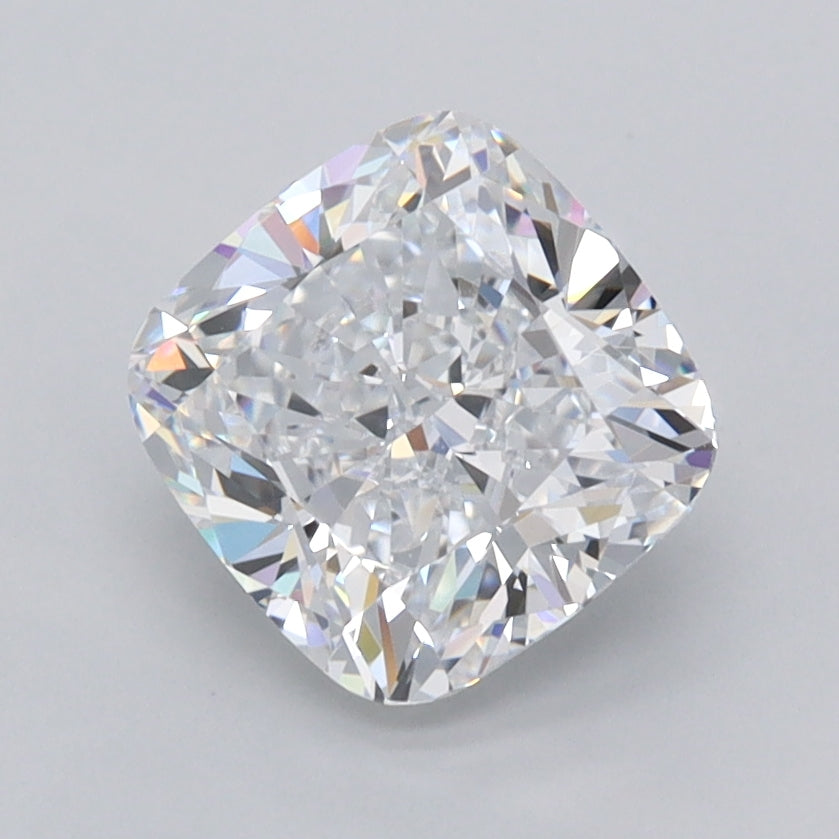 2.05 Carat Cushion Shaped, Ideal Cut, D Color, VVS1 Clarity, IGI Certified Lab Grown Diamond