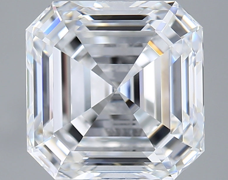 3.04 Carat Asscher Shaped, Excellent Cut, D Color, VVS2 Clarity, IGI Certified Lab Grown Diamond