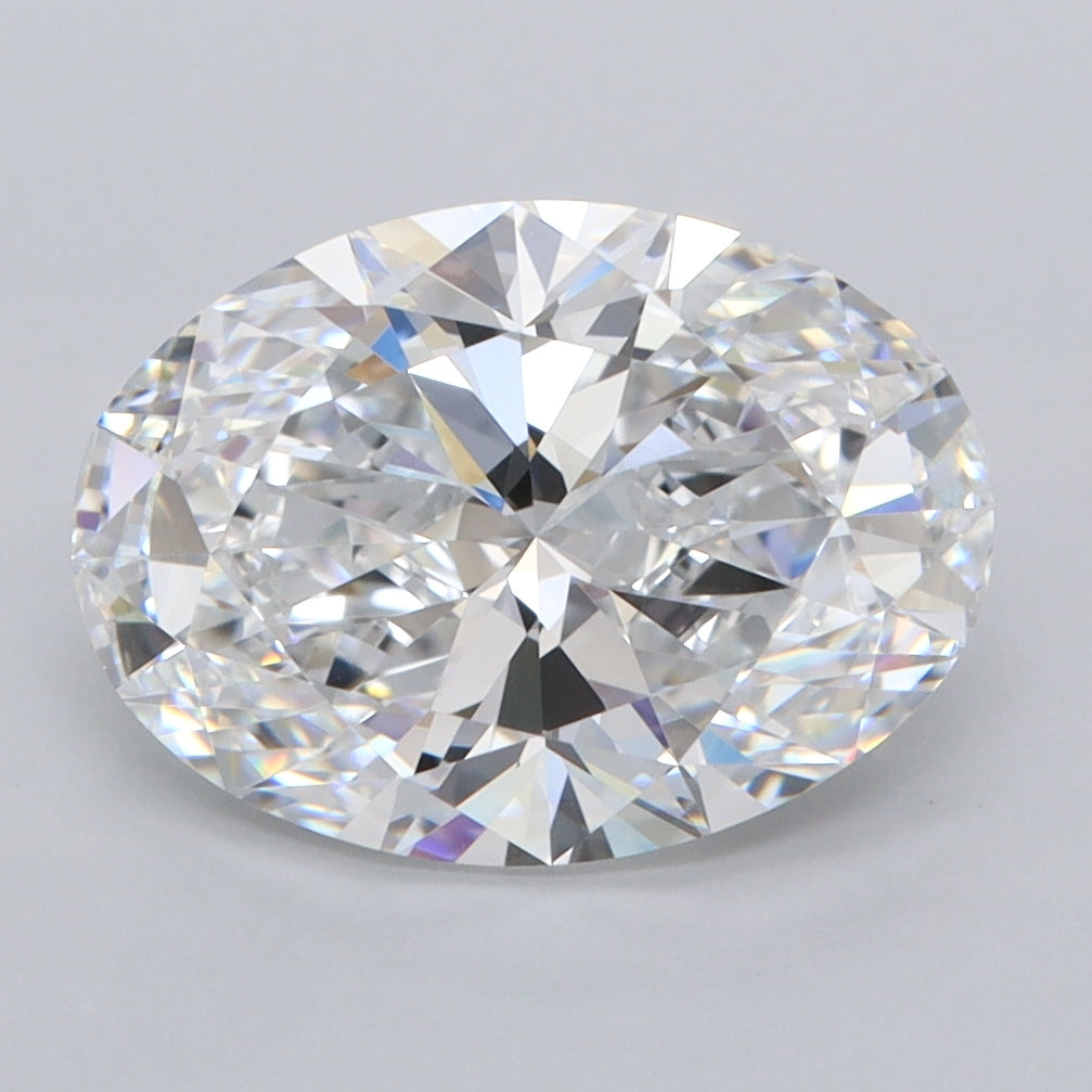 3.00 Carat Oval Shaped, Ideal Cut, D Color, VVS1 Clarity, IGI Certified Lab Grown Diamond