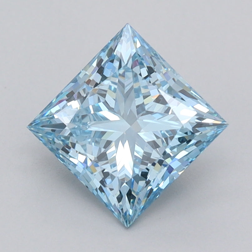 1.52 Carat Princess Shaped, Ideal Cut, VVS1 Clarity, IGI Certified Lab Grown Diamond