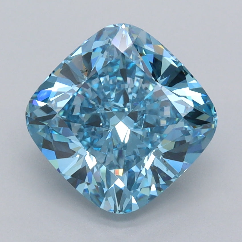 2.52 Carat Cushion Shaped, Ideal Cut, VVS1 Clarity, IGI Certified Lab Grown Diamond