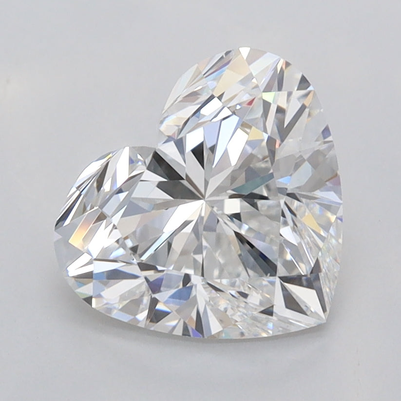 2.00 Carat Heart Shaped, Ideal Cut, D Color, VS2 Clarity, IGI Certified Lab Grown Diamond