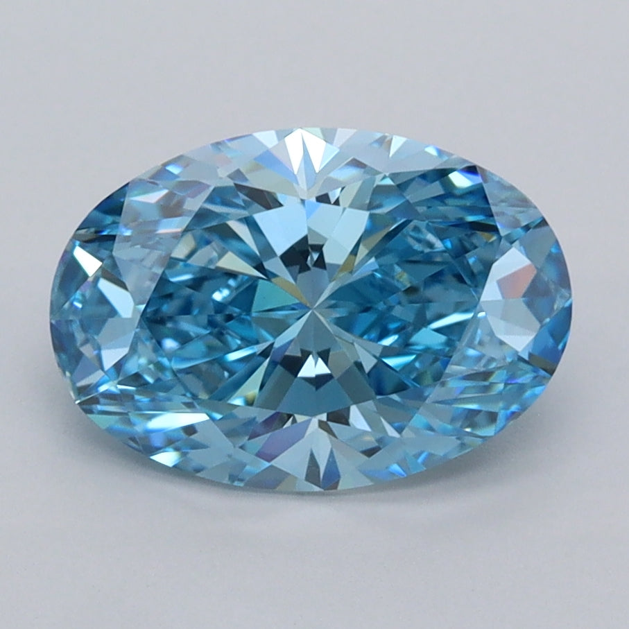 2.02 Carat Oval Shaped, Ideal Cut, VVS2 Clarity, IGI Certified Lab Grown Diamond