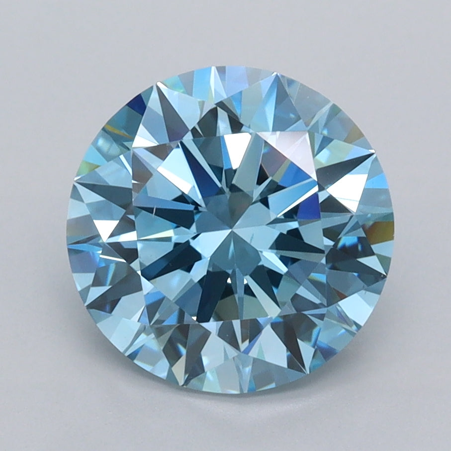 2.50 Carat Round Shaped, Ideal Cut, VS1 Clarity, IGI Certified Lab Grown Diamond