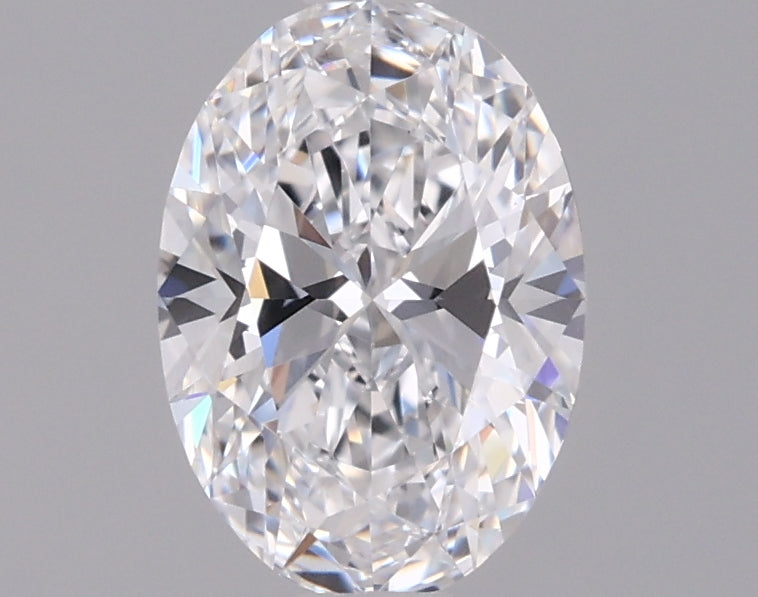 0.91 Carat Oval Shaped, Ideal Cut, D Color, VVS2 Clarity, IGI Certified Lab Grown Diamond