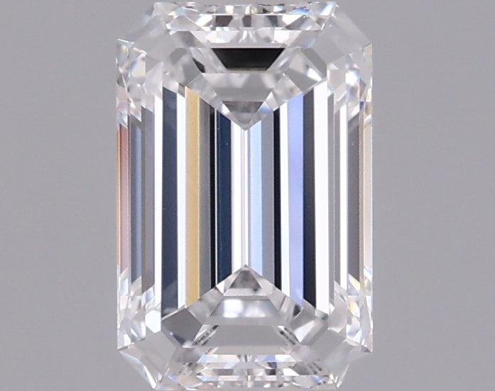 0.98 Carat Emerald Shaped, Ideal Cut, D Color, VS1 Clarity, IGI Certified Lab Grown Diamond