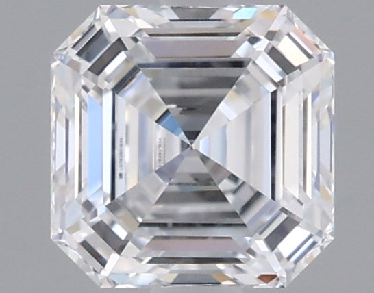 0.95 Carat Asscher Shaped, Excellent Cut, E Color, VVS2 Clarity, IGI Certified Lab Grown Diamond