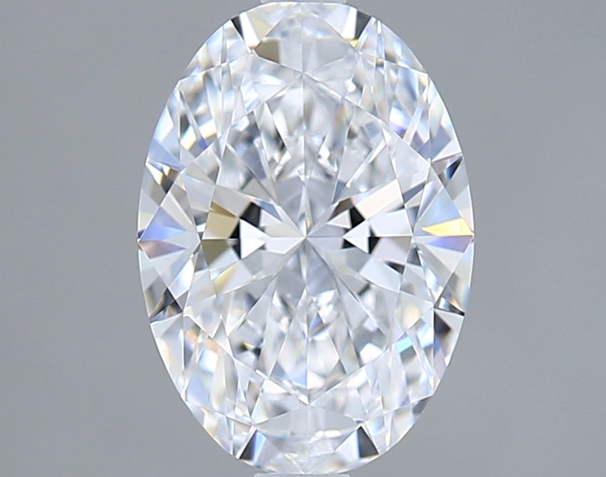 1.60 Carat Oval Shaped, Ideal Cut, D Color, VVS1 Clarity, IGI Certified Lab Grown Diamond