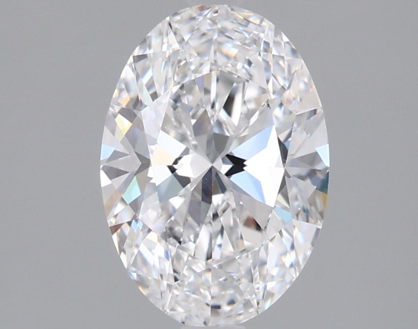 1.41 Carat Oval Shaped, Ideal Cut, D Color, VVS2 Clarity, IGI Certified Lab Grown Diamond