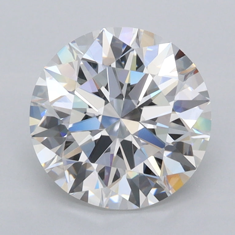1.94 Carat Round Shaped, Ideal Cut, D Color, FL Clarity, IGI Certified Lab Grown Diamond