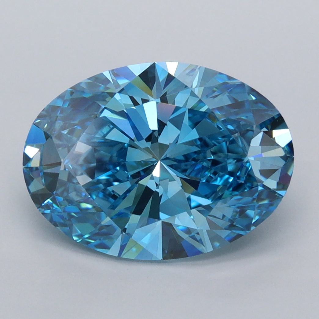 3.53 Carat Oval Shaped, Ideal Cut, VVS2 Clarity, IGI Certified Lab Grown Diamond