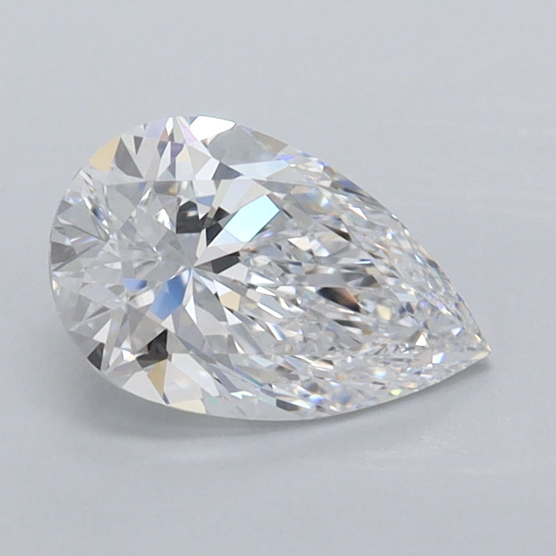 1.01 Carat Pear Shaped, Excellent Cut, D Color, VVS1 Clarity, IGI Certified Lab Grown Diamond