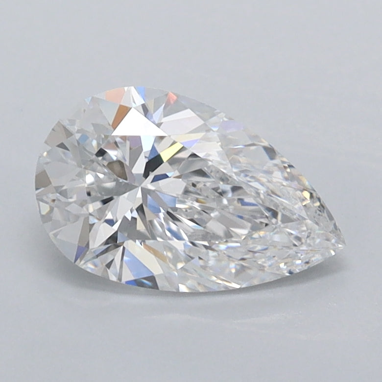 1.02 Carat Pear Shaped, Excellent Cut, D Color, VVS1 Clarity, IGI Certified Lab Grown Diamond