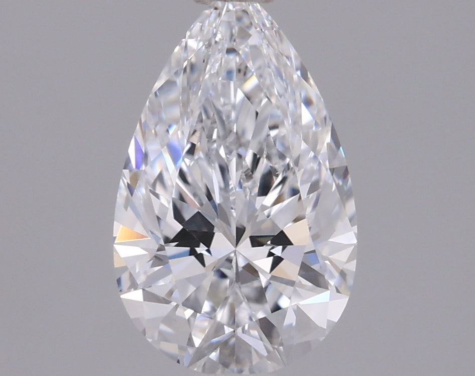 1.02 Carat Pear Shaped, Ideal Cut, D Color, VVS2 Clarity, IGI Certified Lab Grown Diamond